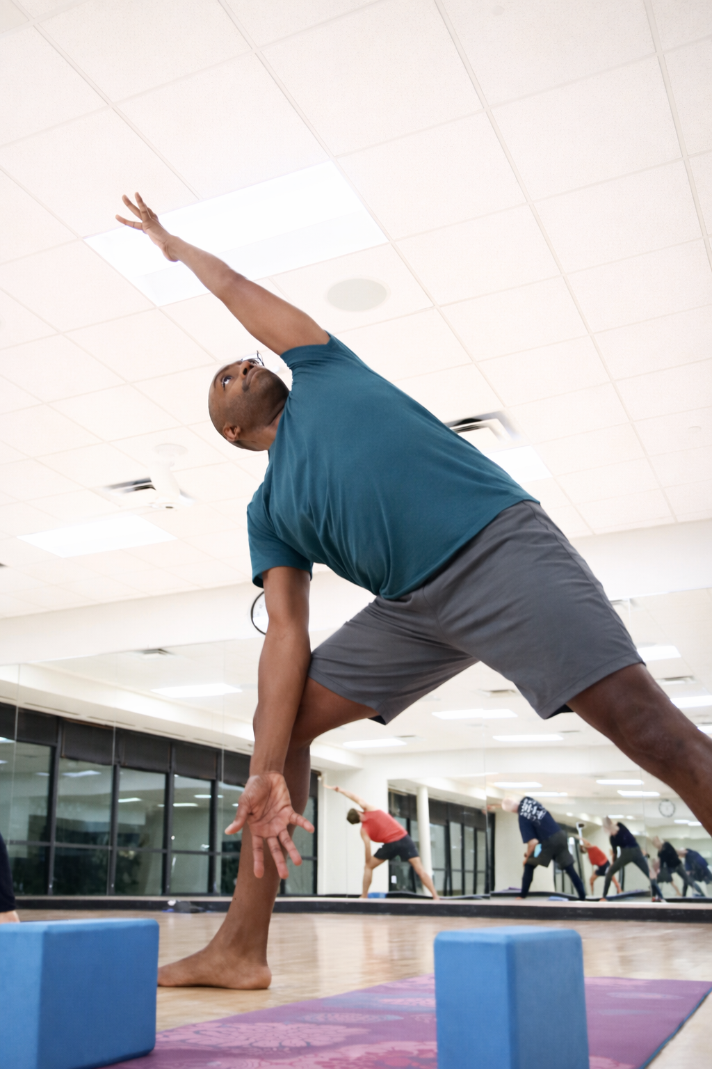 Louis Hill Jr. in Extended Side Angle pose